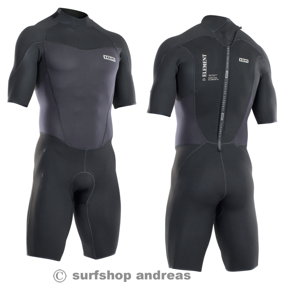 IONWetsuit Element Shorty 2/2 BZ 2022 Herren Neoprenanzug Schwarz