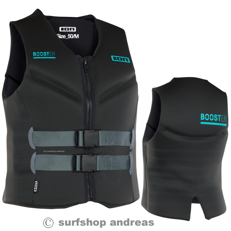 ION Booster Vest 50N Front Zip 2021 Lime Auftriebsweste Prallschutz