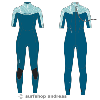 Neil Pryde Spark 3/2 Steamer BZ petrol floral Damen...