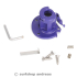 Duotone Bottom Insert complet für Power XT 2.0 Farbe Lila Blau 2026