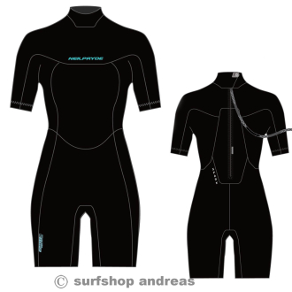 Neil Pryde Spark Shorty BZ Schwarz Damen Neoprenanzug...