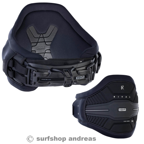 ION Rival Windsurf H&uuml;fttrapez Schwarz 2025