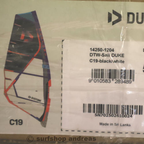 Duotone DUKE 2025 C19 black/whitel 5,4m&sup2;