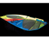Ezzy Sails Cheetah Freeride Segel 2026 Blau Rot Gelb 6,5m&sup2;
