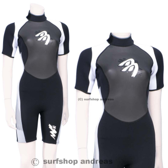 ASCAN Lady Shorty White Neoprenanzug Frau Surf Kite Wake...